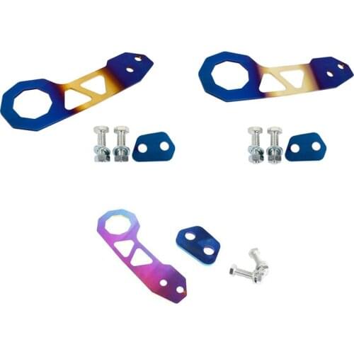 Universal Aluminum Alloy Car Modification Rear Bumper Trailer Hook Towing Tools Rear Tow Hook Kit