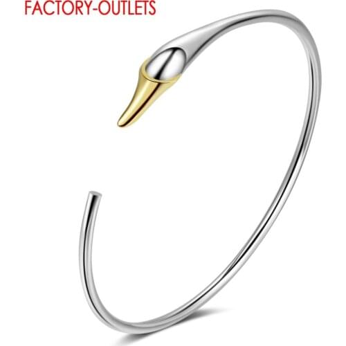 Modern Style Bangles & Bracelets For Women Girls Wedding Party Sterling Silver Jewelry Fit For Original Silver New Fashion