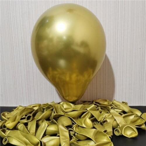 10/30PCS 5 Inch Thick Metal Latex Balloons Wedding Birthday Party Decoration Supplies Anniversary