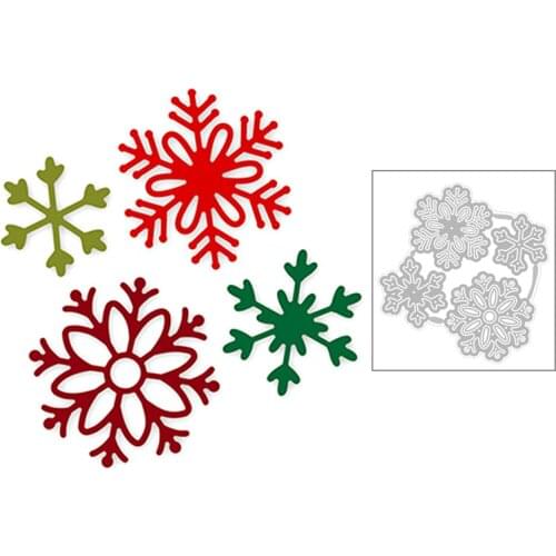 2020 New Christmas Snowflake and Flower Embossing Metal Cutting Dies For DIY Scrapbooking Greeting Card Paper Making no stamps