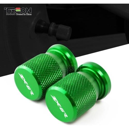 Pcr For KAWASAKI ZX6R 2007-2019 Motorcycle Accessories CNC Aluminum Wheel Tire Valve Stem Airtight Covers Caps With Logo