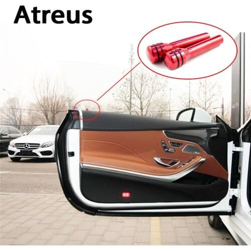 Atreus 2pcs Car styling Auto Stainless steel door pin lift covers for BMW e46 e39 e36 Audi a4 b6 a3 a6 c5 Renault duster Lada