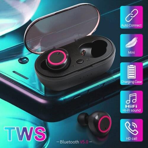 TWS Wireless Headphones Bluetooth EarphoneHiFi Stereo Bluetooth Headset Gamer Sport with Charging Box for Earphone Smartphone