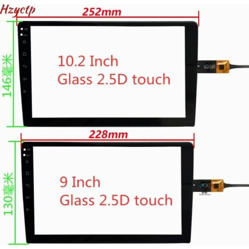 Black touch screen 9 10.2 inch P/N ZB101PS0012 V5.0/ZXH-1818 GPS car navigation radio touch screen sensor FD101GS0035A-FPC-V01
