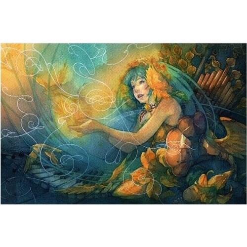 Flower Fairy Art Paintings Prints Oil On Canvas Wall Decoration For Home Office