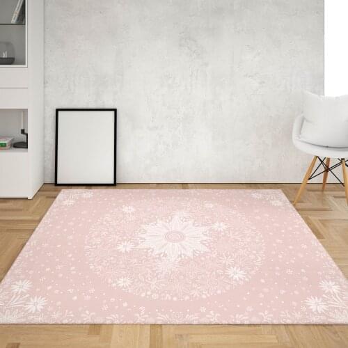 Flowers Area Rugs Large 24 Colors Sofa Mat Home Bedroom Bathroom Decor Print Circle Pattern Carpets Living Room