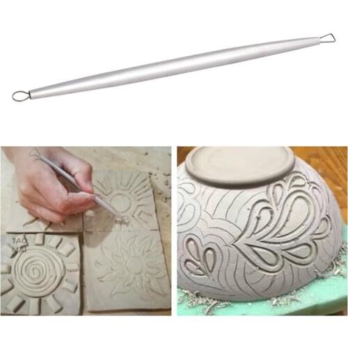 Pottery Repairing Tools Double-headed Aluminum Repairing Knife Manual DIY Carving Pottery Tools Sculpture Modeling Tools