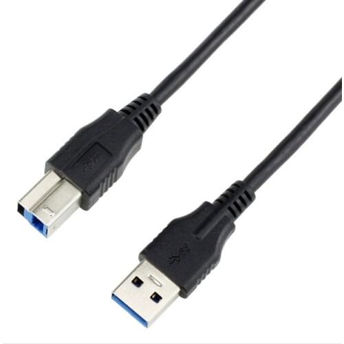 0.6m 2ft USB 3.0 A Type Male to B Type Male Short Cable AM to BM 20CM Cord White for Printer Scanner Mobile Hard Disk Drive SSD