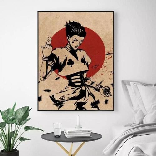 Hd Prints Picture Wall Hisoka Anime Artwork Modular Japan Moon Gift Painting Poster Canvas Living Room Home Decoration Framed