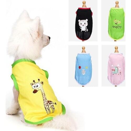 Summer Dog Clothes for Small Dog Shirt Clothing Cartoon Puppy Clothes for Dogs Vest Clothing for Chihuahua Costume Pet Products