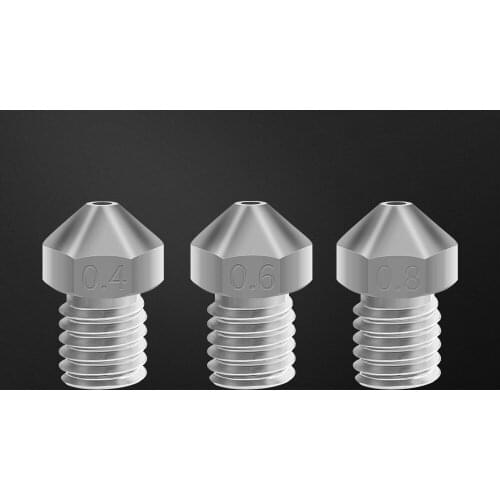 Top NF-v6 Plated Copper Nozzle Durable Reduce Stick For 3D Printer Parts Hotend Nozzles For M6 E3d V6 Hotend BLV Mgn Cube