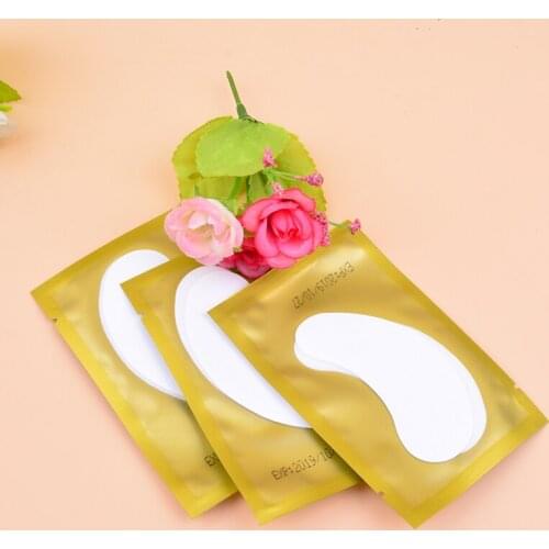 Navina 50pairs/lot Eyelashes White Pearl Film Eyepatches Extension Eye lashes Eye Mask Eye Patches Under Eyepatch for Eyelash