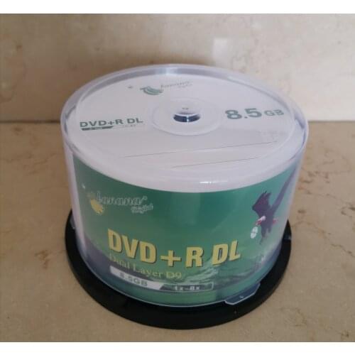Wholesale DVD+R 8.5GB dual layer D9 8X 240min 50pcs/lot free shipping