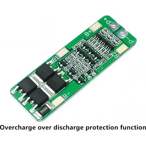 3 series 11.1V lithium battery protection board 12V 12.6V with overcharge and overdischarge protection function 15A overcurrent