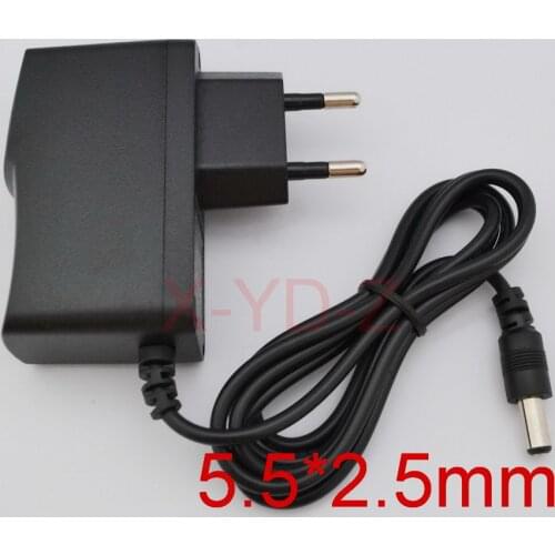 1PCS High quality AC 100V-240V Converter Switching power adapter DC 6V 1A 1000mA Supply EU Plug DC 5.5mm x 2.1-2.5mm