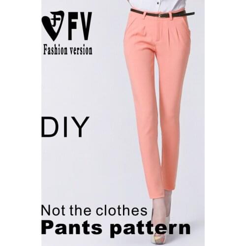 Clothing studio DIY hand-cutting design drawings womens pants pattern in kind TCK-2