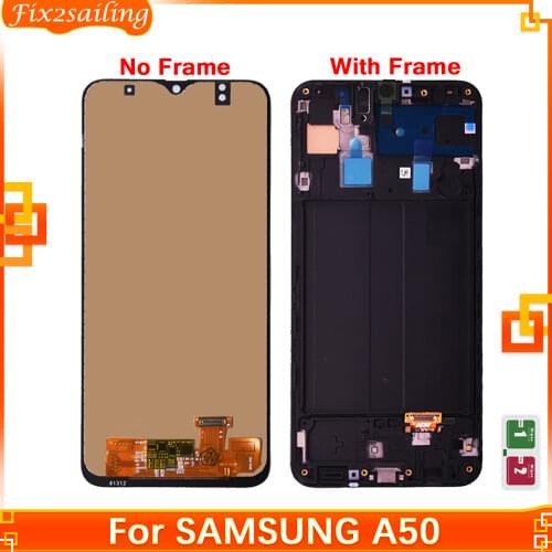 For Samsung Galaxy A50 A505 LCD Display Touch Screen Digitizer For Samsung A50 A505F/DS A505F A505FD A505A LCD Replacement Parts