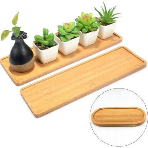 1PC Plant Tray Wooden Coaster Flower Pot Gardening Device High Quality Creative Multifunction Plants Nursery Kitchen Tableware