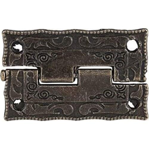 10Pcs Latch Hinges for Antique Furniture Bronze Jewelry Box Hinge Decorative Wooden Door Gift Box Small Hinge