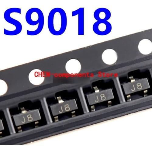 100pcs S9018 SMD triode SOT-23