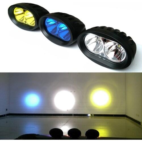 20W Motorcycle Led head fog light 12v 24v Car truck Offroad 4x4 Led driving light Tractor ATV Forklift Crane RV led spotlights