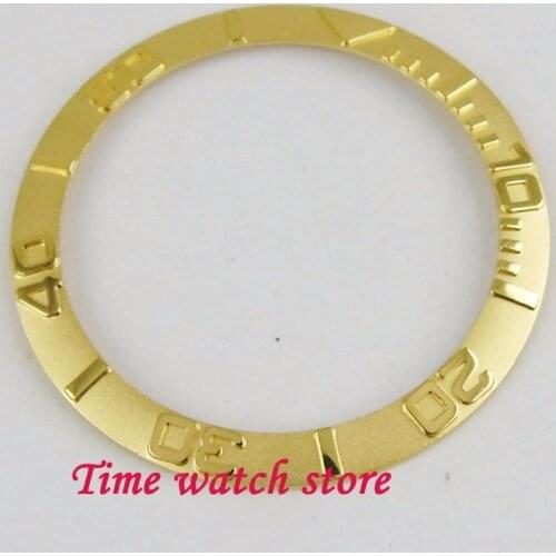 38mm high quality yellow golden ceramic bezel for 40mm SUB GMT mens watches B58