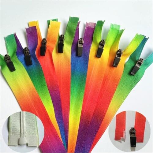 60 cm (24 inches) 10pcs 3# color nylon opening zippers, suitable for clothing and household textiles