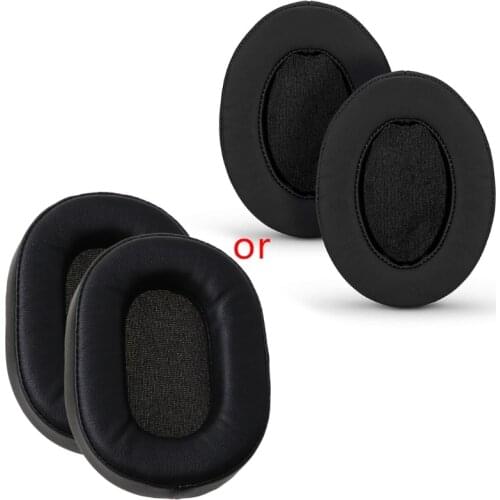 1Pair Foam Ear Pads Cushion Leather Earpad for ATH-MSR7 M50X M20 M40 M40X SX1 X3UB