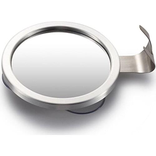 Stainless Steel Anti Fog Shower Mirror Shaving Makeup Mirrors Bathroom Supplies QX2E