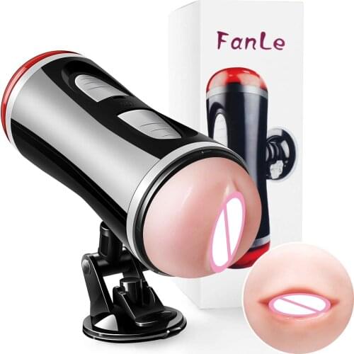 Automatic Male Masturbator Real Vagina Mouth Dual Channal Masturbation Cup Vibrator Sexy Moans Pocket Pussy Sex Toys for Men