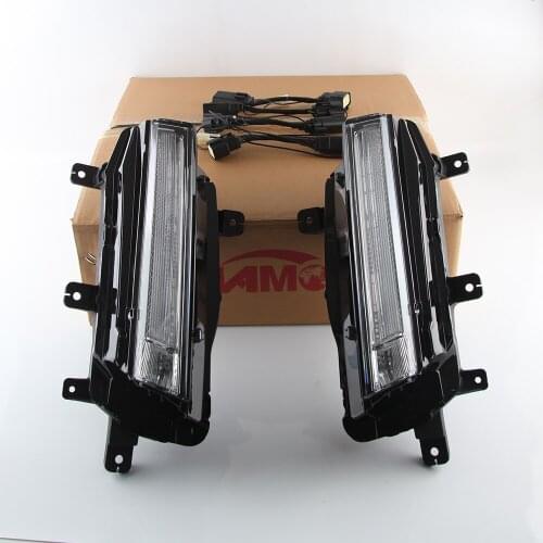 Car Flashing 2Pcs LED DRL Daytime Running Light fo Cadillac 2020 CT5 Driving Lights with Mobile steering day light Car accessori