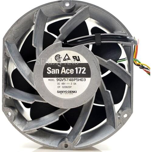 Free Shipping for Sanyo 17251 17CM 9GV5748P5H03/09 48V 2.0A power server cooling fan.One year warranty