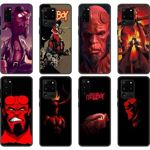 Black tpu Case For Samsung galaxy S20 /S20 PLUS/S20 ultra/S20+ /S20FE back cover Hellboy Rise