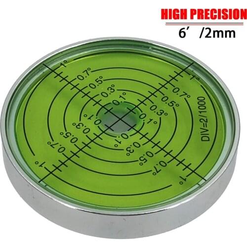 ShippingGreen Clear Crystal Acrylic Bubble Spirit Level Round Measuring Meter For Electrical Appliances Washing Machines 60*12mm