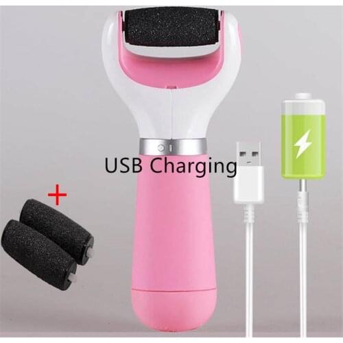 Portable Electric Foot File USB Pedicure Machine Foot Pink Blue Hard Dry Dead Cuticle Skin Remover Home Foot Care Tool