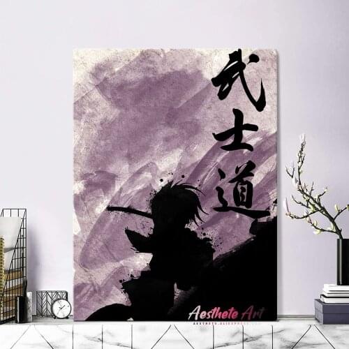 Violet Rurouni Kenshin Bushido Anime Manga Decoration Home Decor Canvas Painting Living Room Wall Art Pictures Posters Prints
