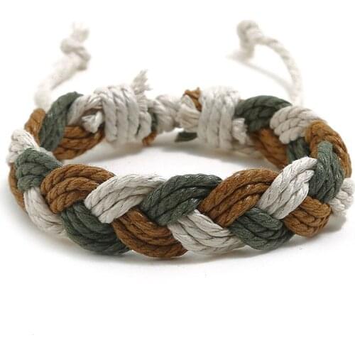 Jessingshow 2020 New Ethnic Colorful Braided Bracelets For Women Bohemian Handmade Weave String Thread Bracelet Friendship Gift