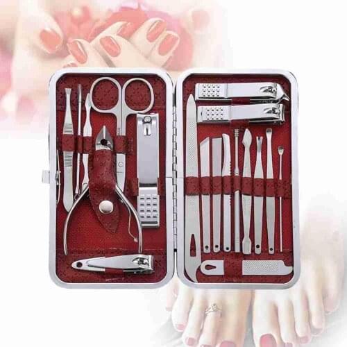 19Pcs/Set Pruning Nail Clippers Cutting Pliers Set Manicure Nail Pedicure Nail Dead Inflammation Groove Single Tool Skin A3N3
