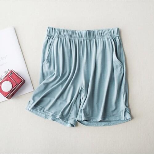 Summer Sleep Shorts Modal Nightwear For Women Pajama Shorts Elastic Waist Sleep Bottoms Lounge Sleeping Shorts M-XXL Plus Size