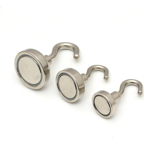 D20 Rare Earth Magnet Holder Neodymium Magnetic Hooks Refrigerator Cruise Ship Accessories Super Hanging Door Key Home Office