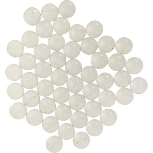 0.75 Inch Small Transparent Glass Marbles, Pack of 50, Kids Marble Game Toy and Collections
