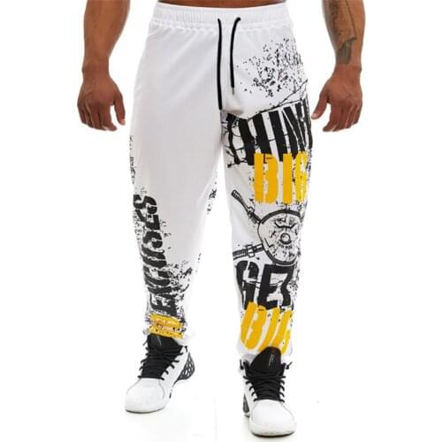 Mens Fashion Fitness Training Pants New Autumn and winter Sports Pants Muscle Men Jogger Fitness Bodybuilding Sports Trousers