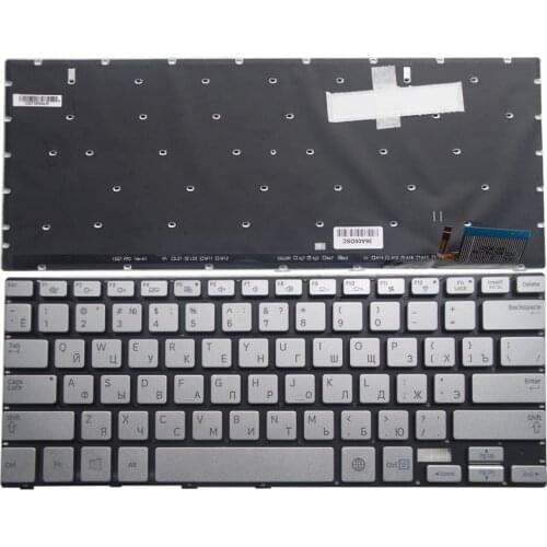GZEELE new for Samsung 730U4 740U3E NP730U3E NP730U4 NP740U3E 730U3E RU Russian silver Laptop Keyboard with backlit