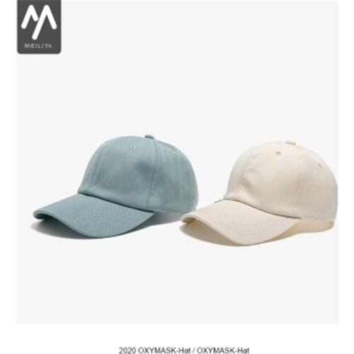 Unisex Solid Color Simple Cap Summer Shade Sunscreen Blue White Black Red Green Beige Yellow Baseball Cap For Men/Women