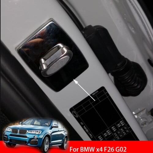 Excellent Stainless Steel Door Lock Buckle Protective Cover Auto Case For BMW x4 F26 G02 Car Styling
