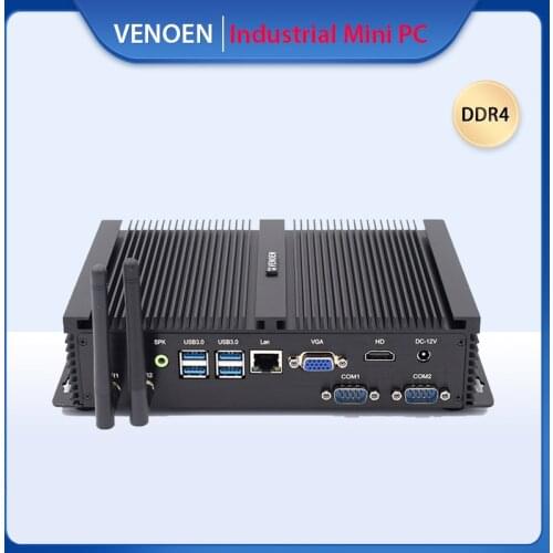 Pfsense Tiny Industrial Intel Core i7 8550U Mini PC i5 8250U i3 7020U DDR4 RS232 COM HDMI VGA Factory Linux Desktop ITX Computer