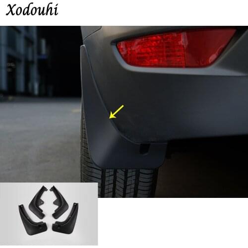 Car Plastic Fender Soft Mudguard Protection Flap Splash Mud Guard Frame Hoods 4pcs For Mazda CX-3 CX3 2016 2017 2018 2019 2020
