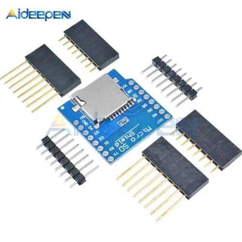 Micro SD Card Shield For WeMos D1 mini TF Card Module Expanding Board With Pins For Arduino