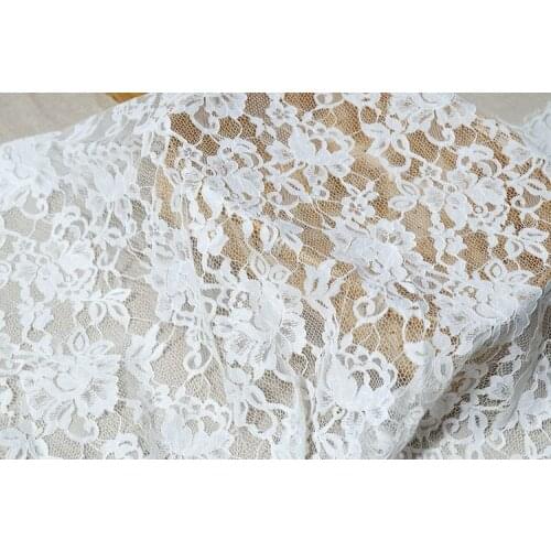 Wide 53cm black eyelash lace fabric ribbon eyelash trim wide dress bodysuit DIY curtain material300cm length