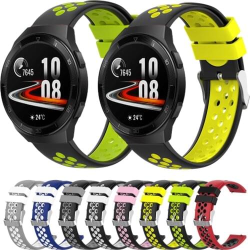 Silicone Sport 22mm Replacement Breathable Band For Huawei Watch GT 2e strap for Huawei Watch GT 2 46mm GT2 Pro watchbands